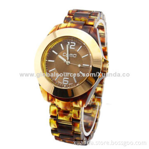 Resin strap sports watches, original high quality resin case and strap, rose gold metal bezel